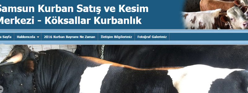 Samsun Kurban Satış ve Kesim Merkezi - Köksallar Kurbanlık